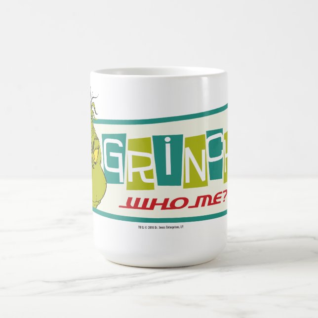 Caneca De Café Dr. Seuss | O Grinch - Eu? (Centro)