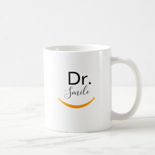 Caneca De Café Dr. Sorriso do assistente dental do higienista do
