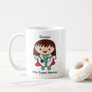 Caneca De Café Dra. Super Hero Rapariga Mulher Personaliza