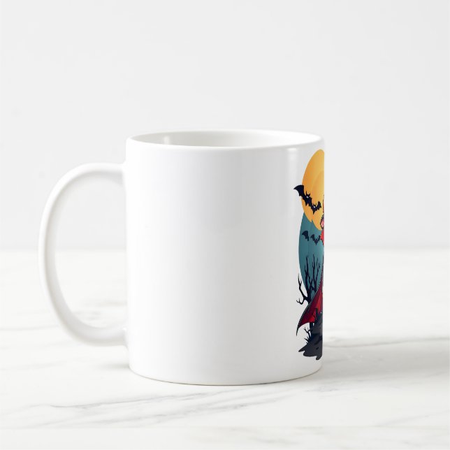 Caneca De Café Drácula De Vaca Sobe (Esquerda)