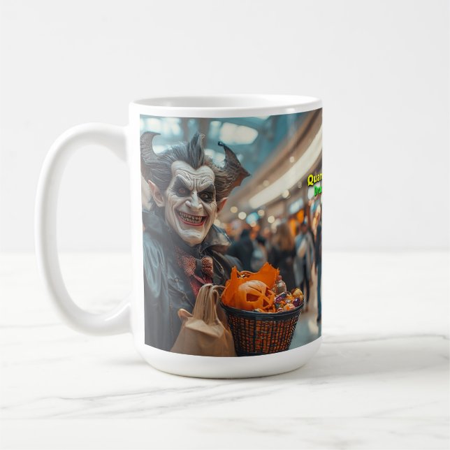 Caneca De Café Drácula Vai às Compras (Esquerda)