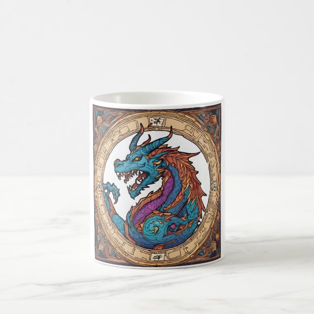 Caneca de Café Dragão (Centro)
