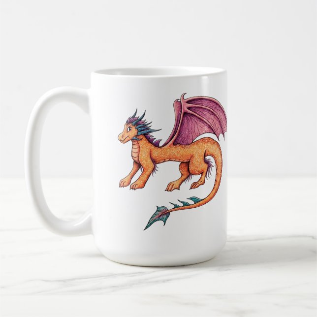 Caneca De Café Dragão Amigável (Esquerda)