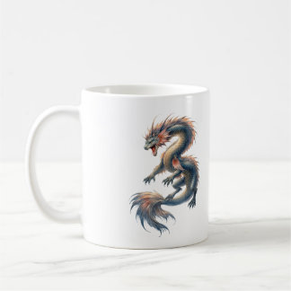 Caneca De Café Dragão Aquático
