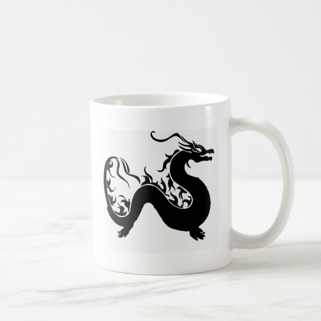 Caneca De Café Dragão Asiático (Direita)