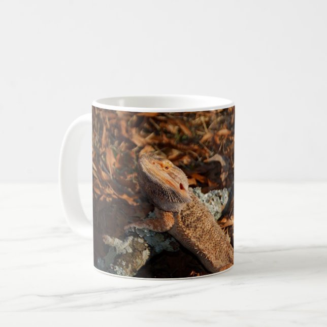 Caneca De Café Dragão Barbudo (Frente Esquerda)