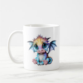 Caneca De Café Dragão-bebê Kawaii, bonito e adorável