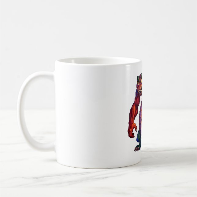 Caneca De Café Dragão Brasa Vívida (Esquerda)