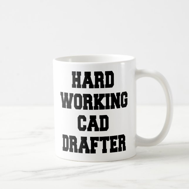 Caneca De Café Dragão CAD de Trabalho de duro (Direita)