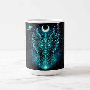 Caneca De Café Dragão Celestial – Galáxia da Mitologia Cósmica da