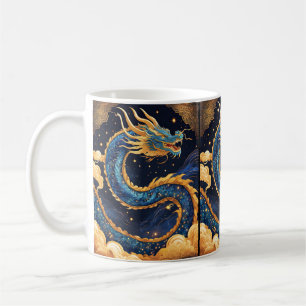 caneca de café dragão chinês