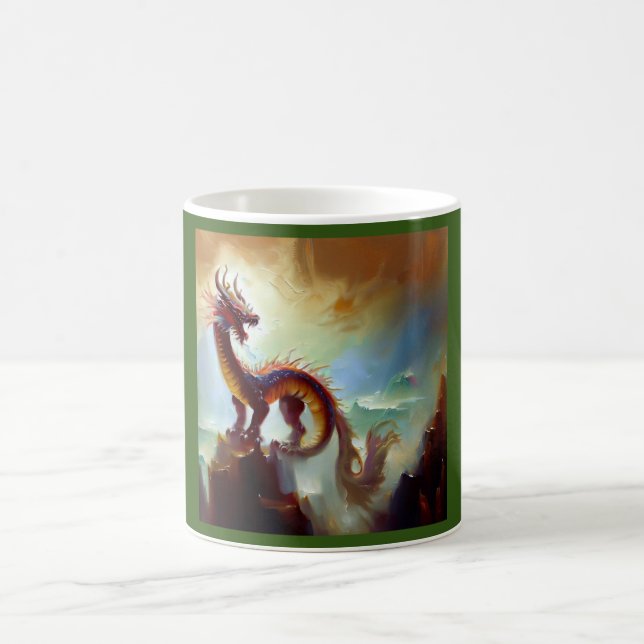 Caneca De Café Dragão chinês (28) (Centro)