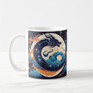 caneca de café dragão da lua
