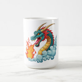 Caneca De Café dragão de chifre azul