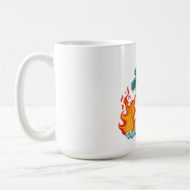 Caneca De Café dragão de chifre azul