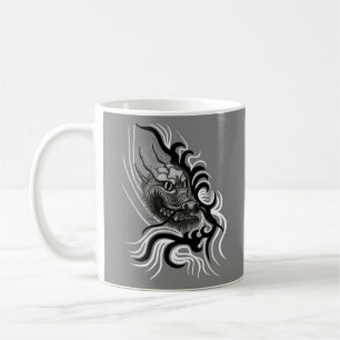 Caneca De Café dragão de china em Tattoo Style