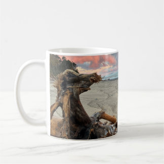 Caneca De Café Dragão de Madeira Flutuante