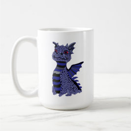 Caneca De Café Dragão Diamond Azul