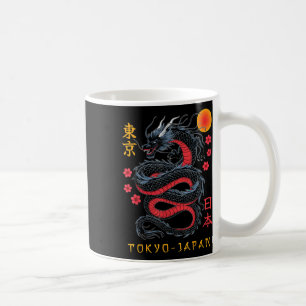 Caneca De Café Dragão Japonês Tóquio Japão anos 80 Ani Mítico Asi