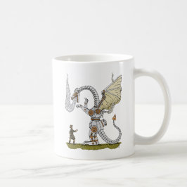 Caneca De Café Dragão Mecânico