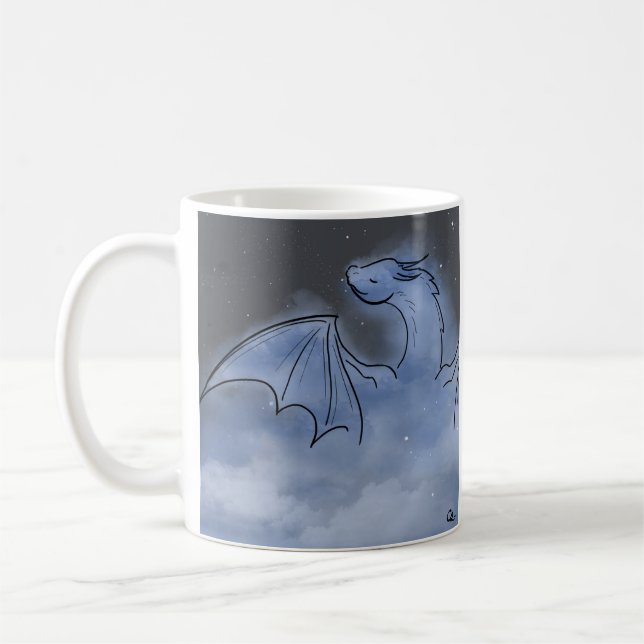 Caneca De Café Dragão Místico (Esquerda)