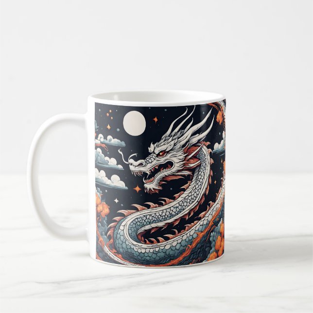 caneca de café dragão noturno (Esquerda)