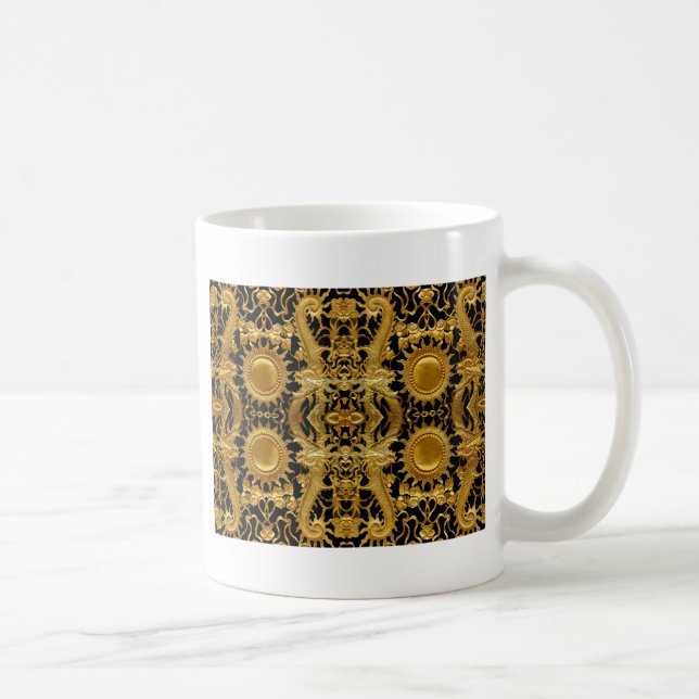 Caneca De Café dragão ouro (Direita)