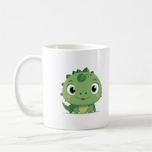Caneca De Café Dragão Peeking Bonito Adorável Cartografia Animal