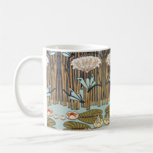 Caneca De Café Dragões Água Lírios Marsh Art Nouveau