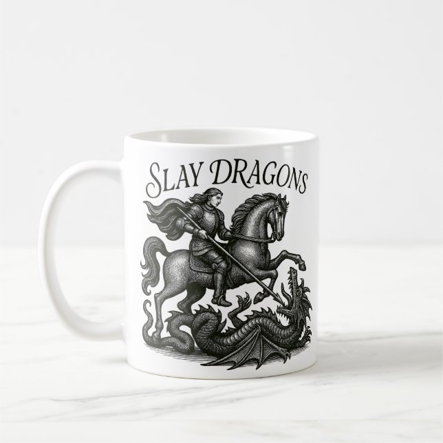 Caneca De Café Dragões de Aparência (Esquerda)