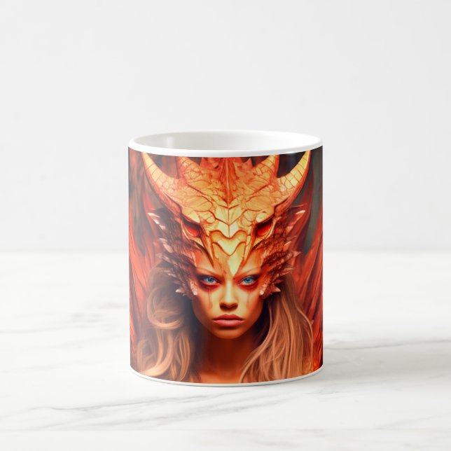 Caneca De Café Dragon Art (Centro)