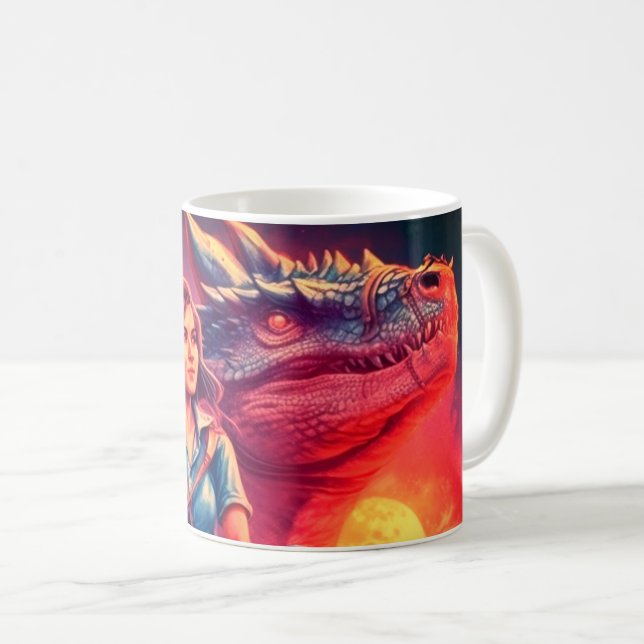 Caneca De Café Dragon Art (Frente Esquerda)