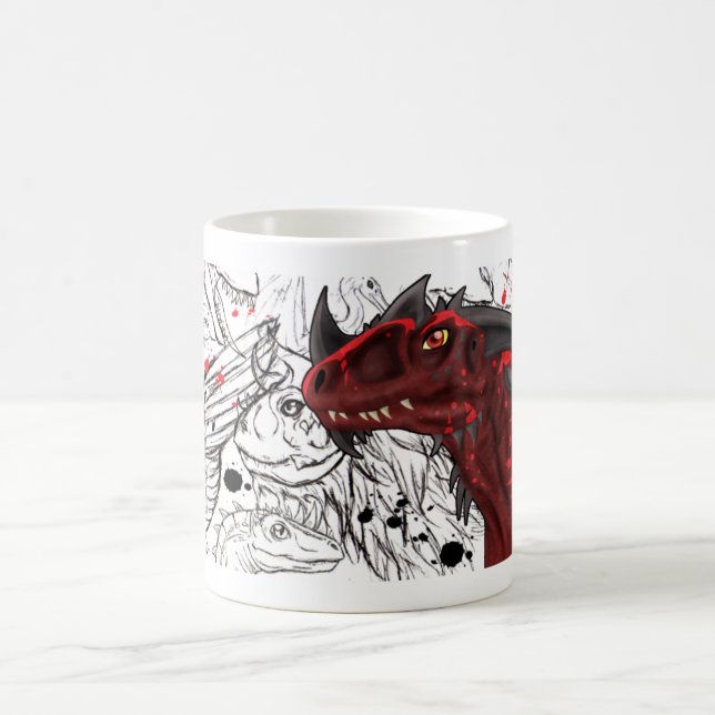 Caneca De Café Dragon Art (Centro)