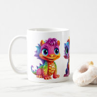 Dragon Name Mug para crianças aventureiras