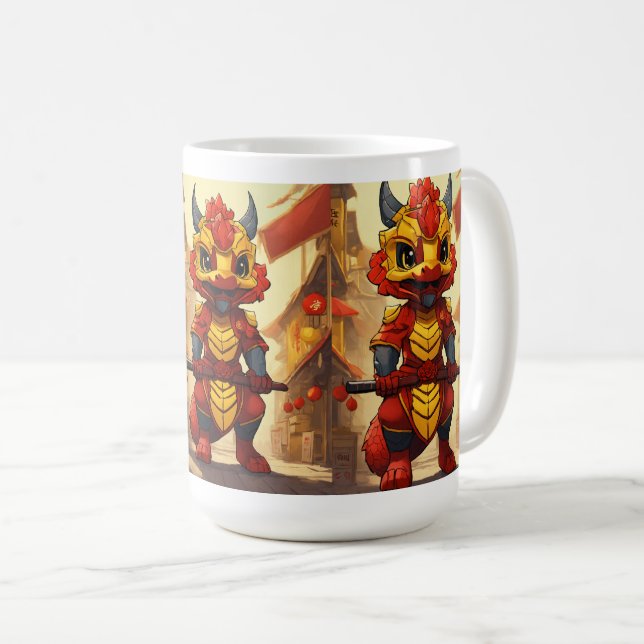 Caneca De Café Dragon Skull Mug (Frente Esquerda)