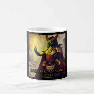 Caneca De Café Dragonborn Monk Female
