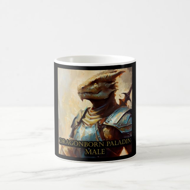 Caneca De Café Dragonborn Paladin Male (Centro)