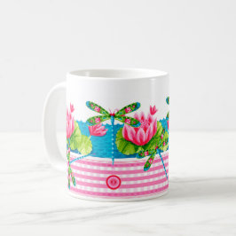 Caneca De Café Dragonflies e Lily Mug