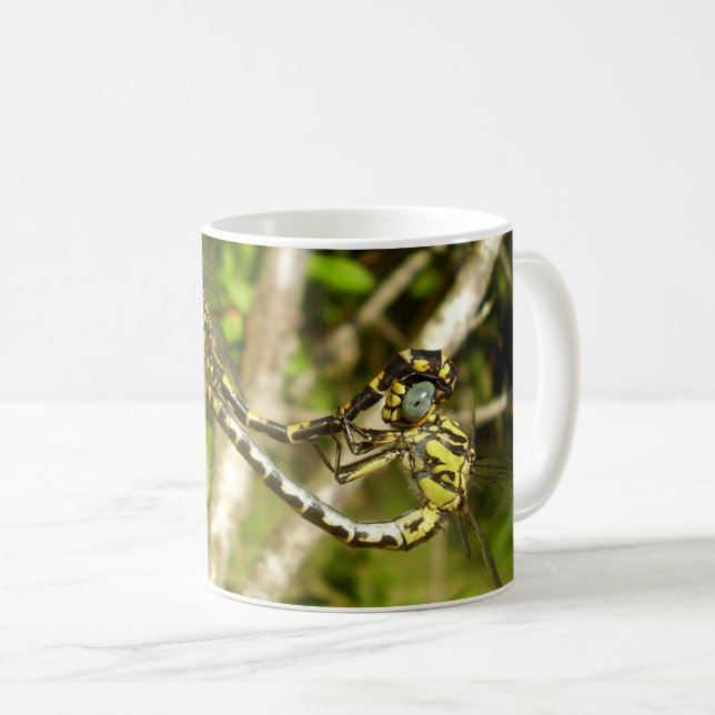 Caneca De Café Dragonflies Mating Inseto Mug de pato de galpões (Frente Esquerda)