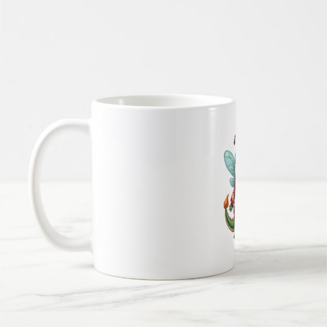 Caneca De Café Dragonfly de Natal (Esquerda)