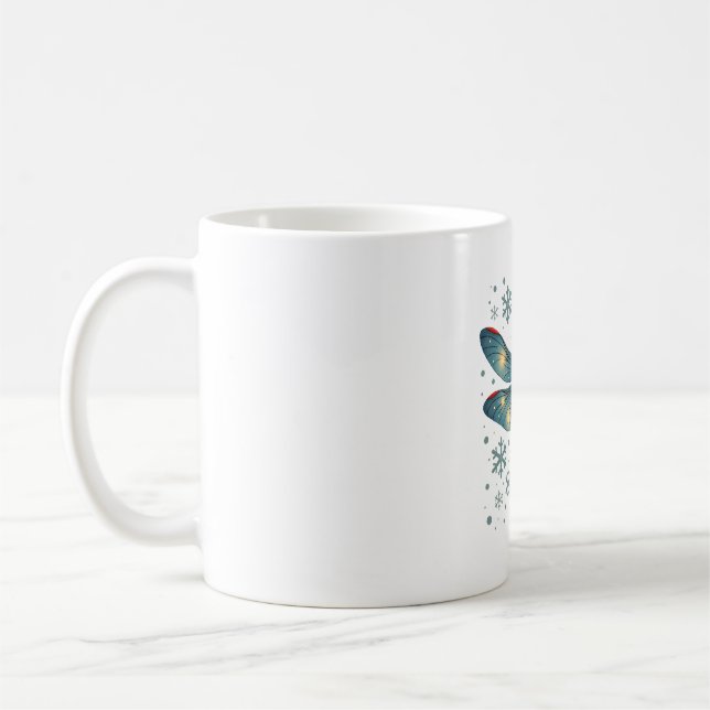 Caneca De Café Dragonfly festiva (Esquerda)