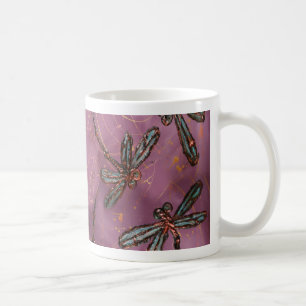 Caneca De Café Dragonfly Flit Dusky Rosa