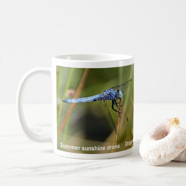 Caneca De Café Dragonfly Haiku Caffee Mug (Com Donut)
