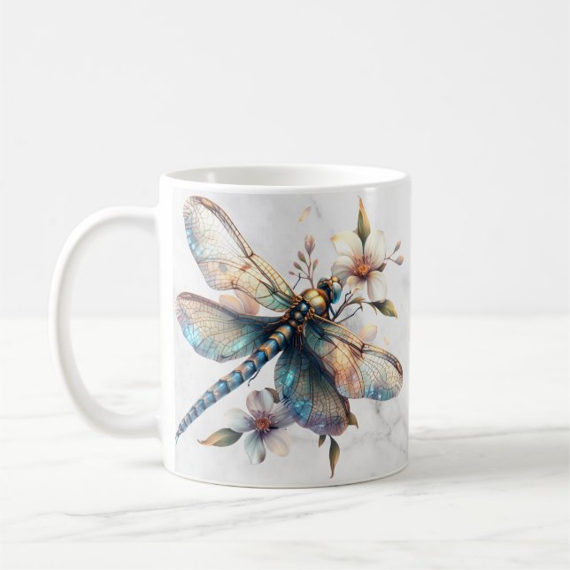 Caneca De Café Dragonfly Mug Personalizado (Esquerda)