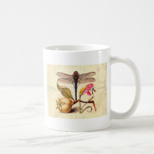 Caneca De Café Dragonfly, Pear, Cravo e Insetos