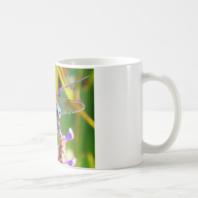 Caneca De Café Dragonfly Teal & Purple (Direita)