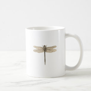 Caneca De Café Dragonfly Vintage Natureza Clássica Antica