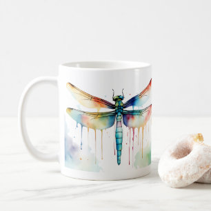 Caneca De Café Dragonfly Willife & Nature Water Color Set