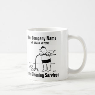 Caneca De Café Drain Clearing Services Cartoon Mug
