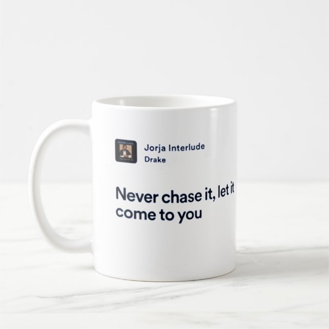 CANECA DE CAFÉ DRAKE LYRICS MUG (Esquerda)